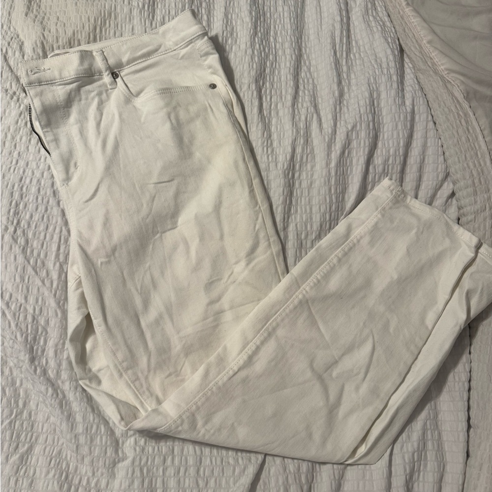LOFT Women's White Skinny Ankle Jeans
